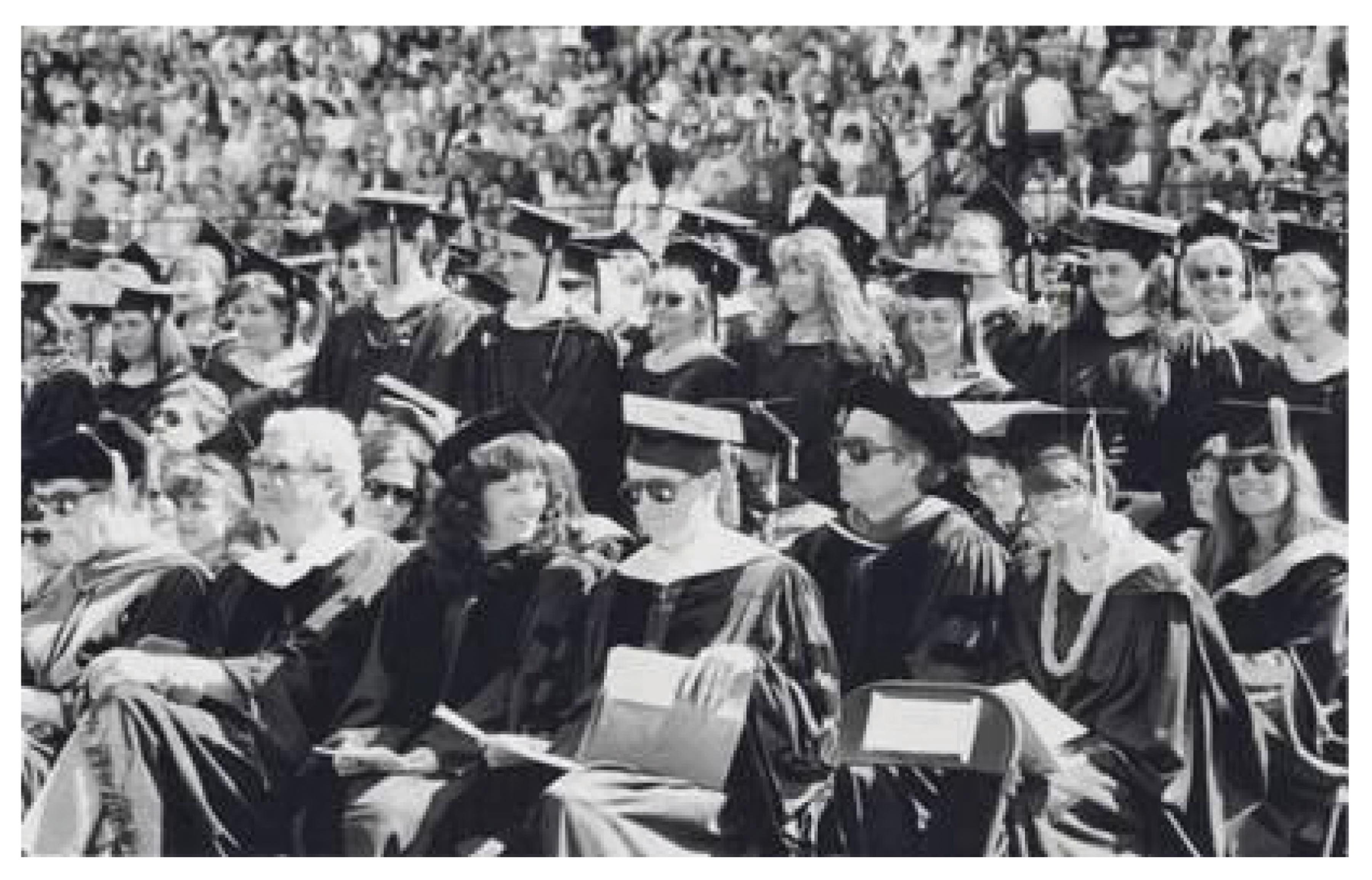 Commencement photo, 1997.