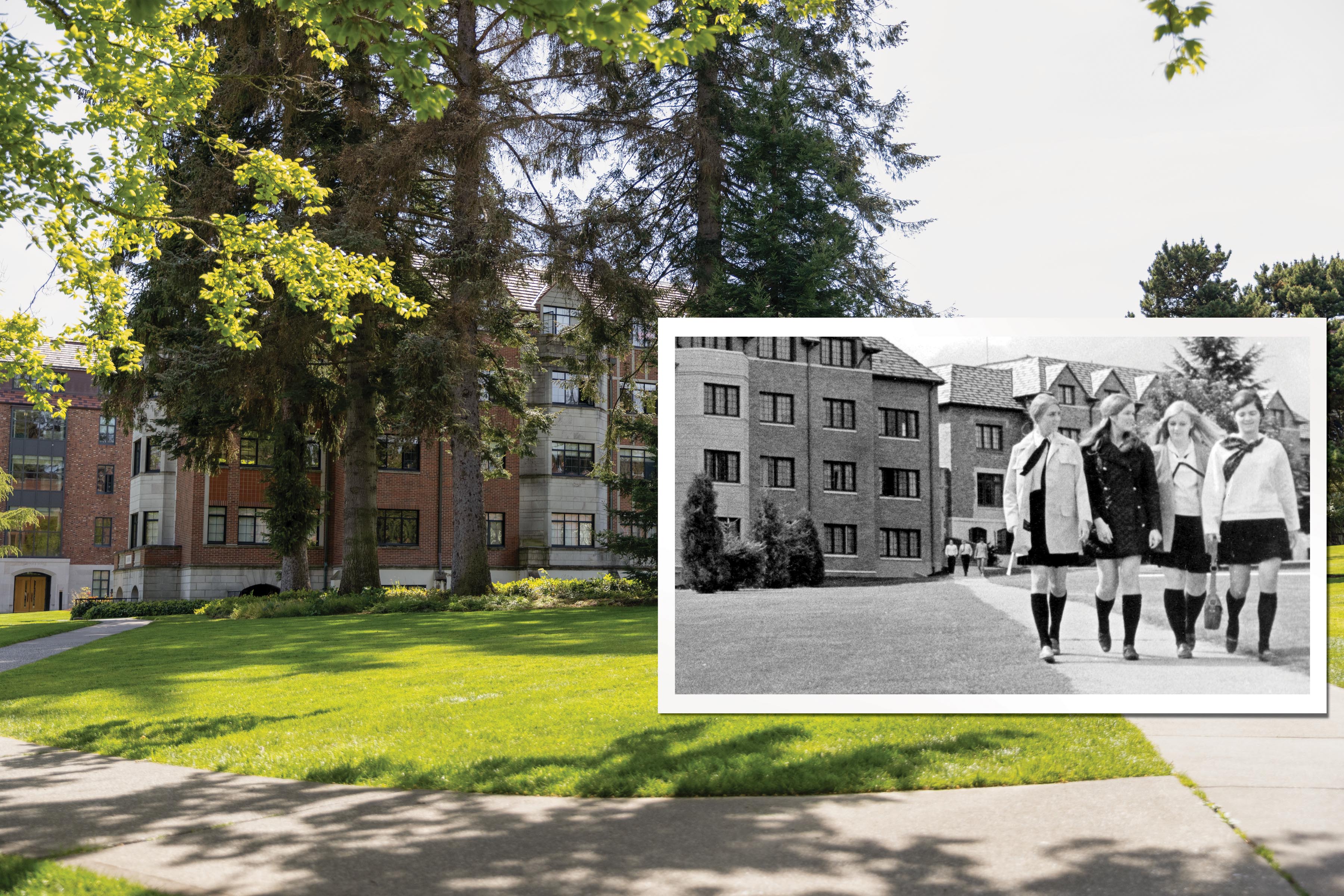 Composite image of old and new Regester/Seward images