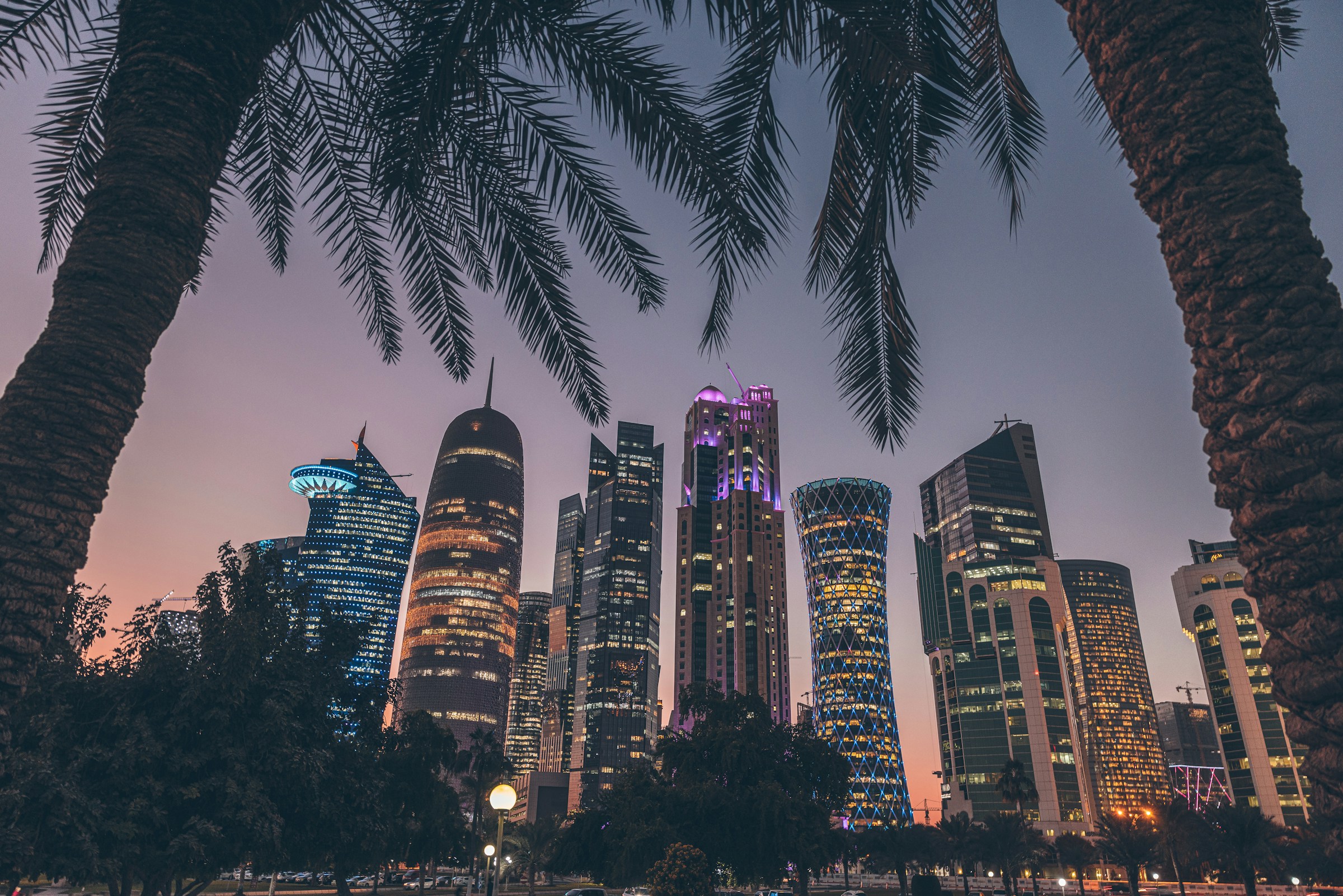 Doha, Qatar skyline.