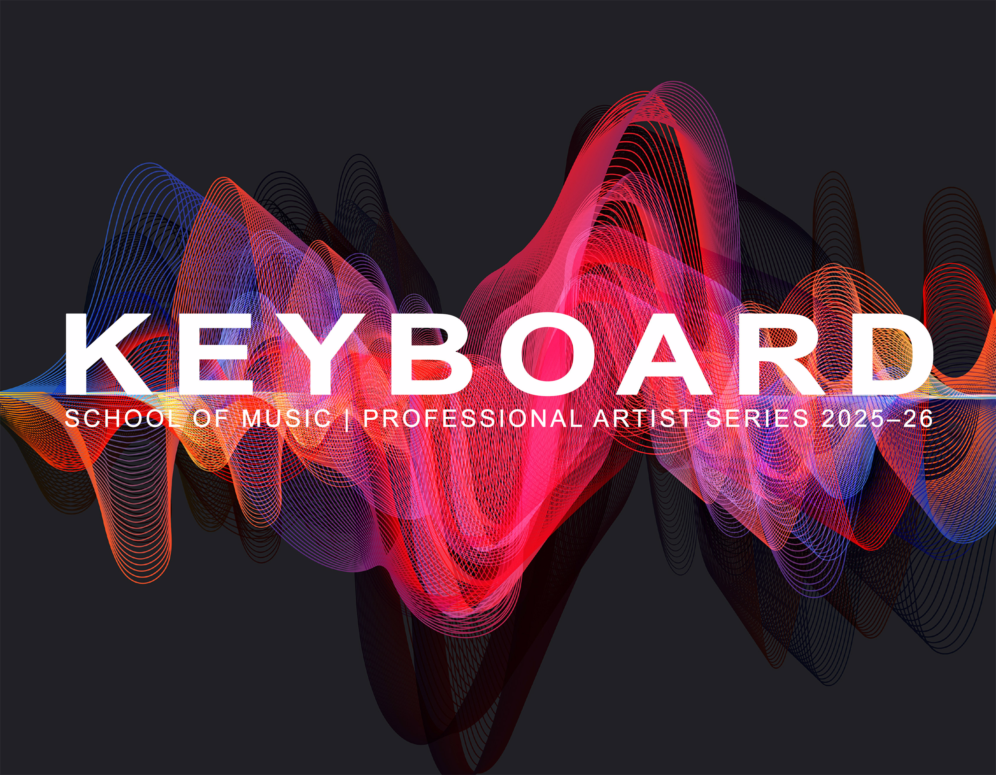 Colorful visual graphic for 2025-26 Jacobsen Music Series