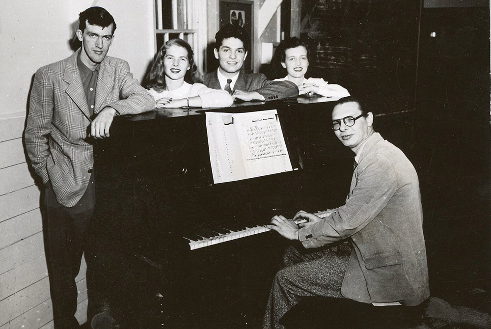 Ostransky and students, undated