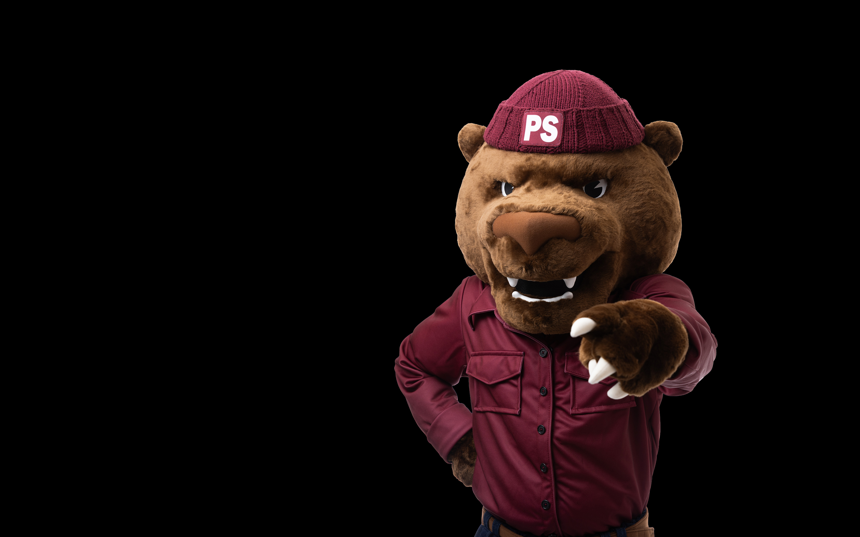 Grizz Houston Logger on black background