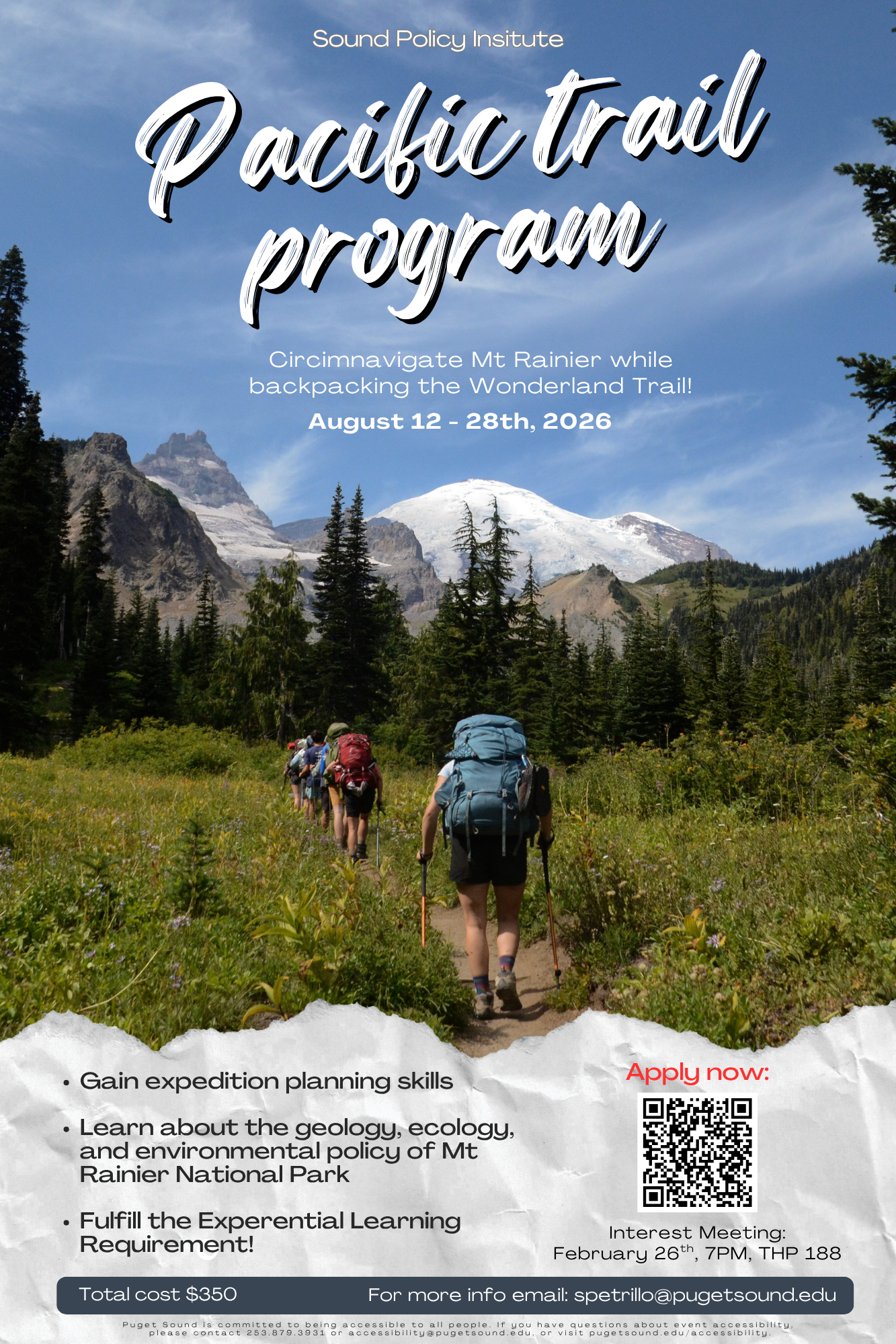Pacific Trail Program 2026 poster
