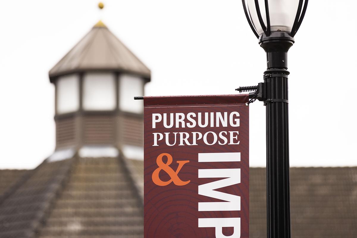 'Pursuing Purpose' banner