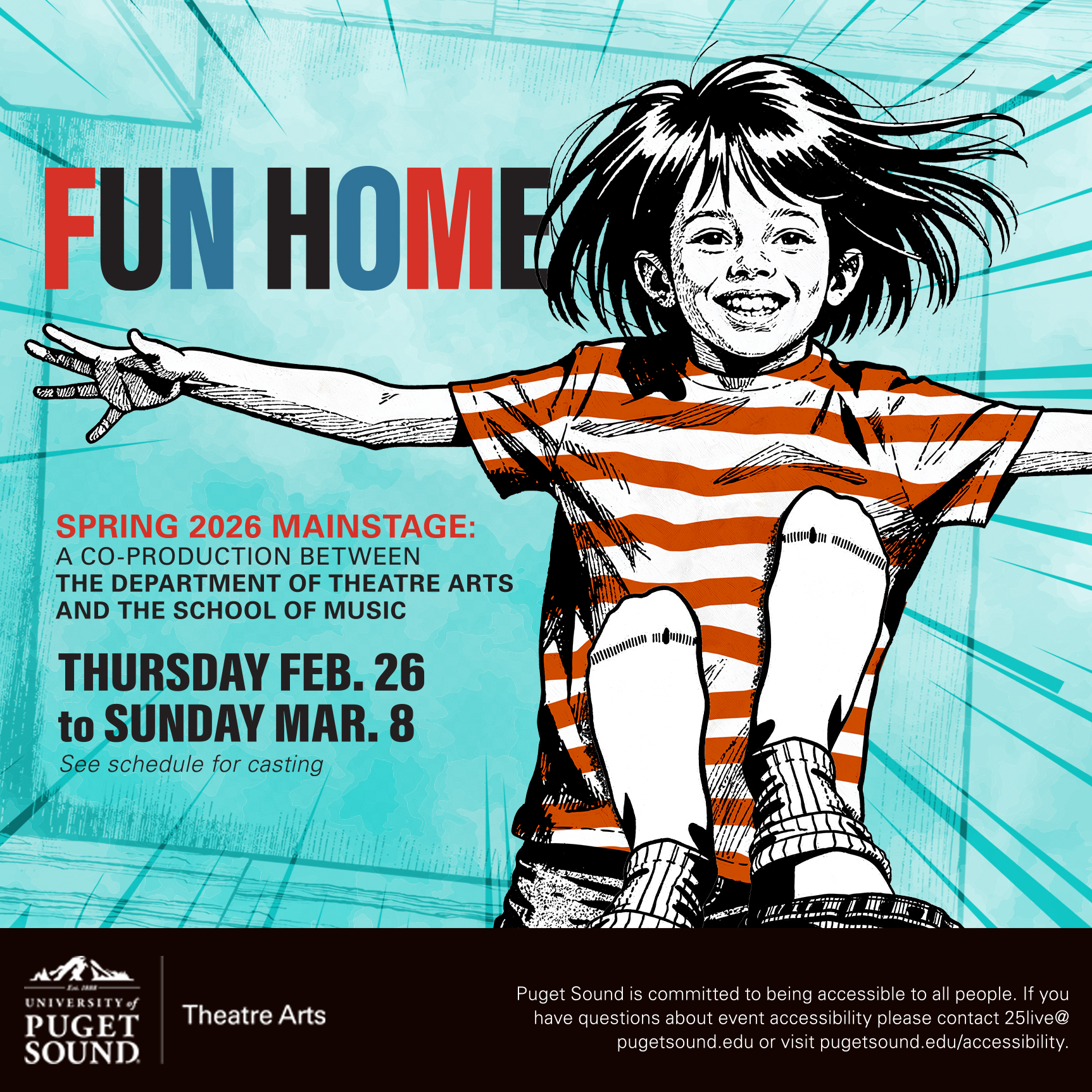 Fun Home Spring 2026 Mainstage Play Poster