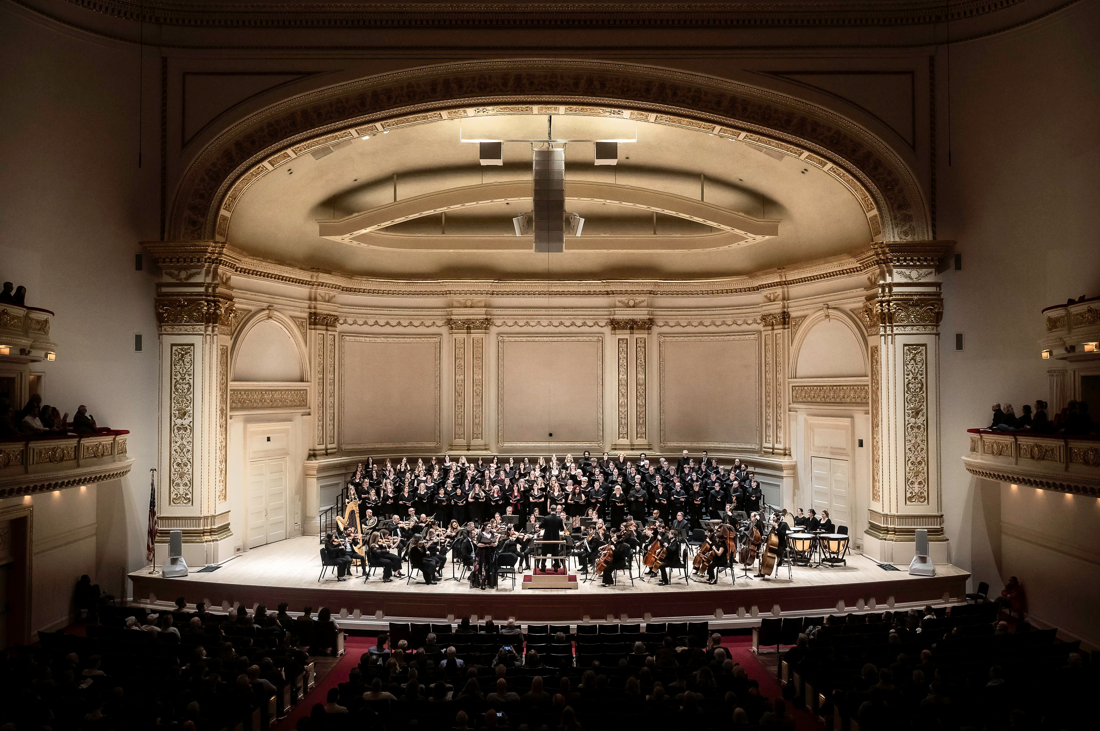 Adelphian Concert Choir performing at Carnegie Hall, March 2026.