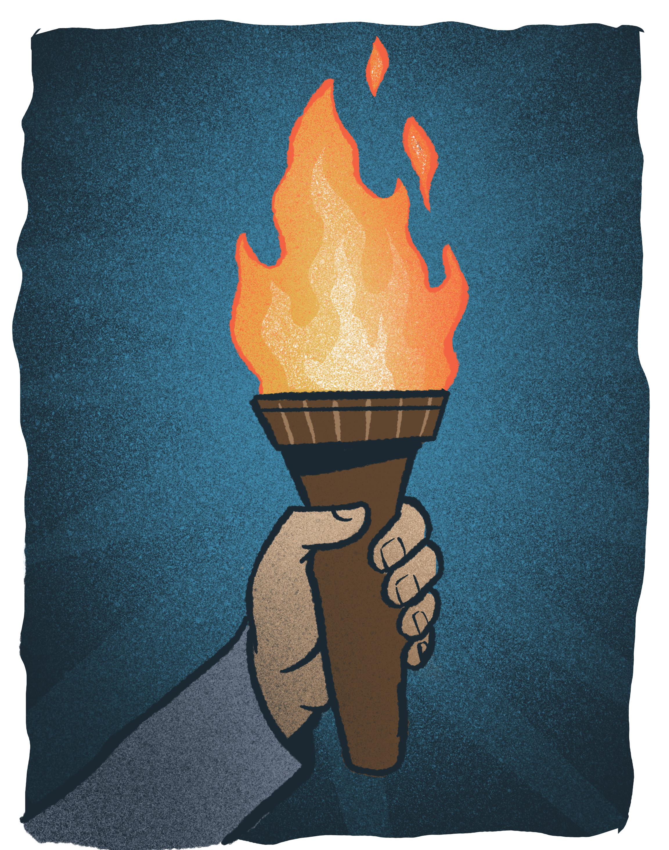 The Call to Adventure. Illustration by Brent Bates.