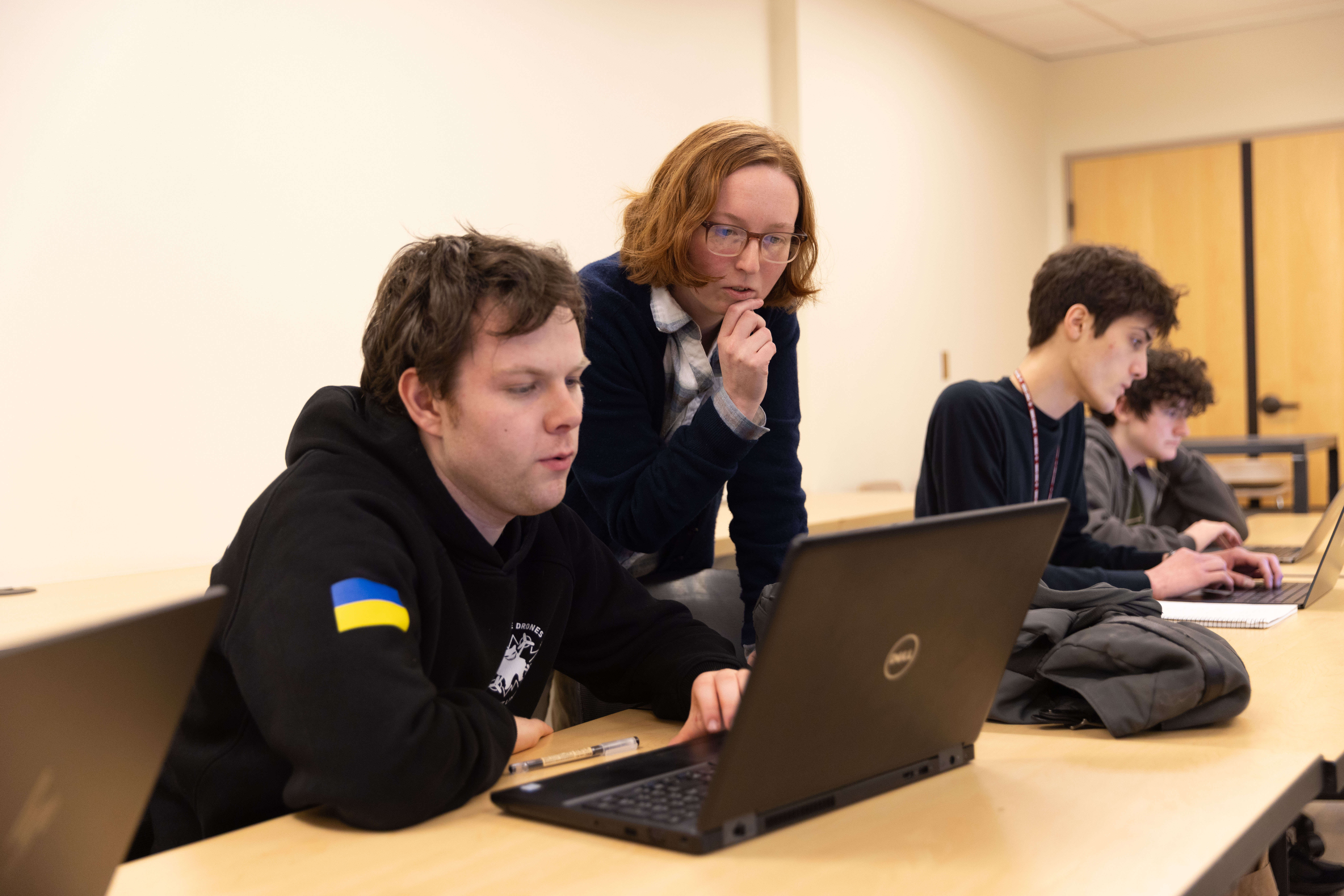 Data analytics class taught by Asst. Prof. Marissa Masden.