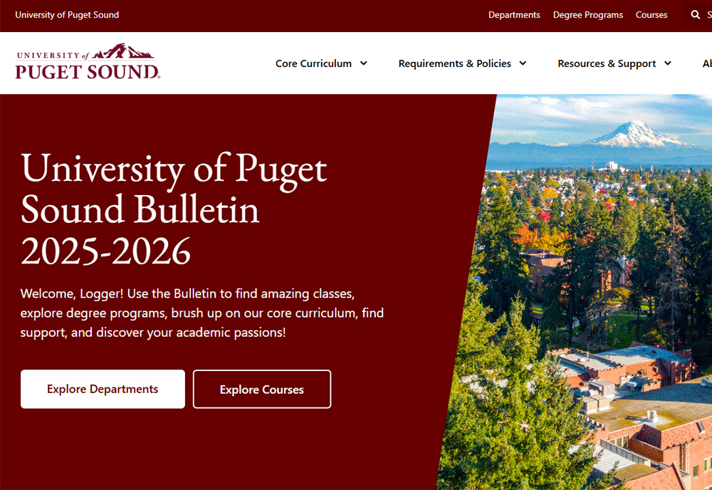 University of Puget Sound bulletin