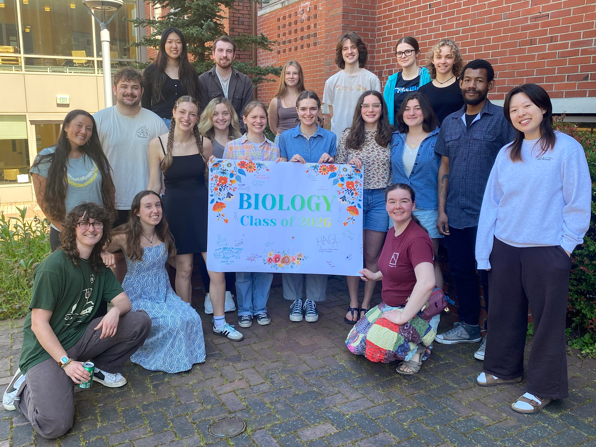 Biology graduating class of 2026 group photo