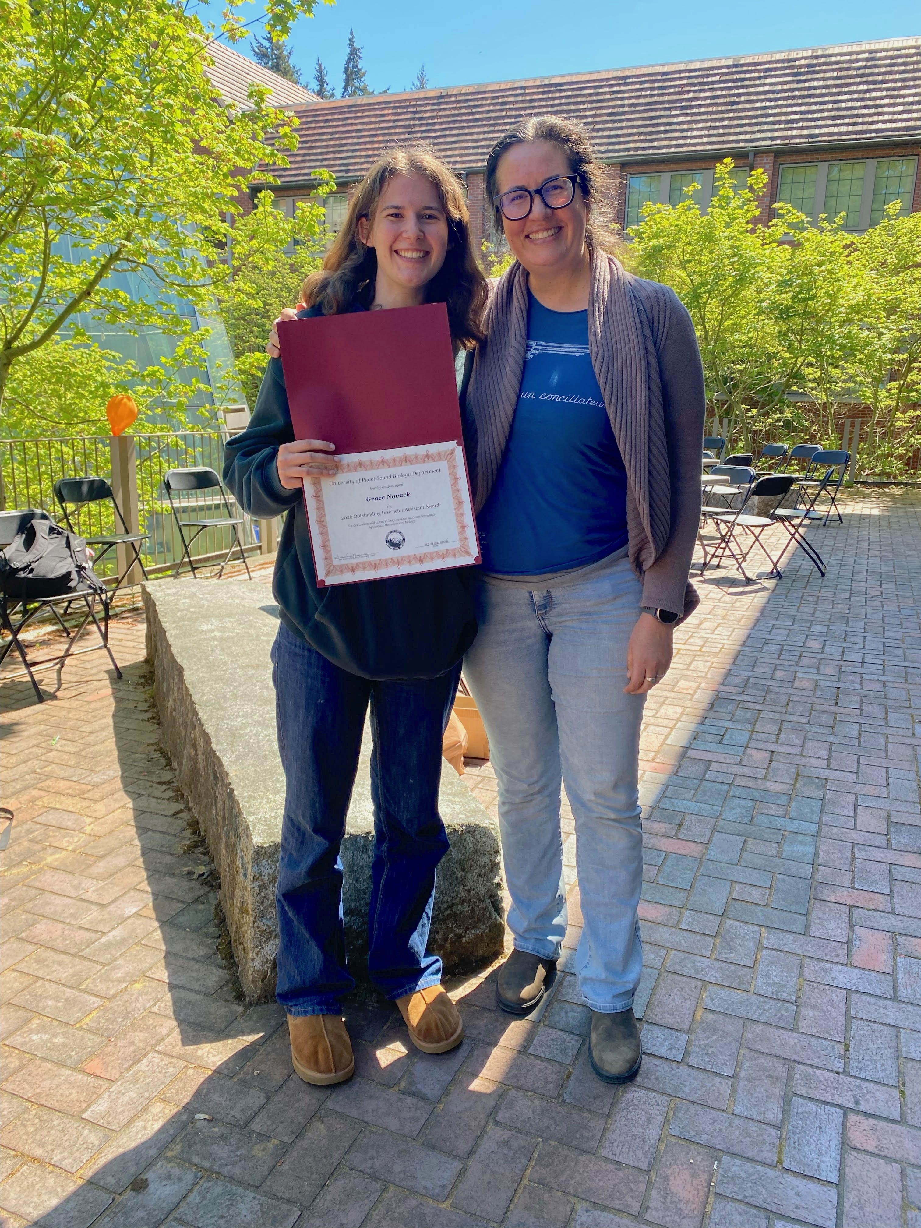 Biology 2026 student award winners