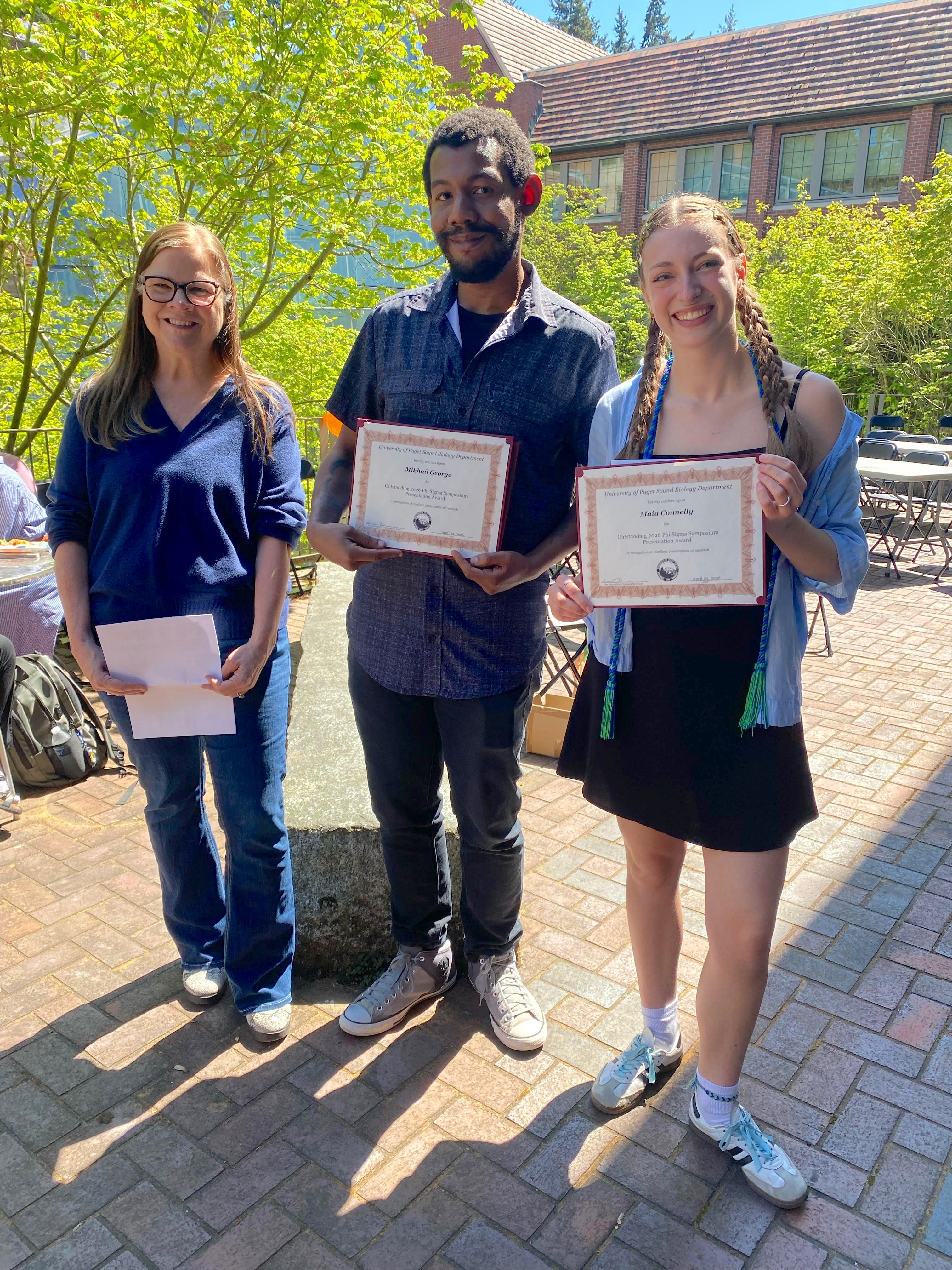 Biology 2026 student award winners