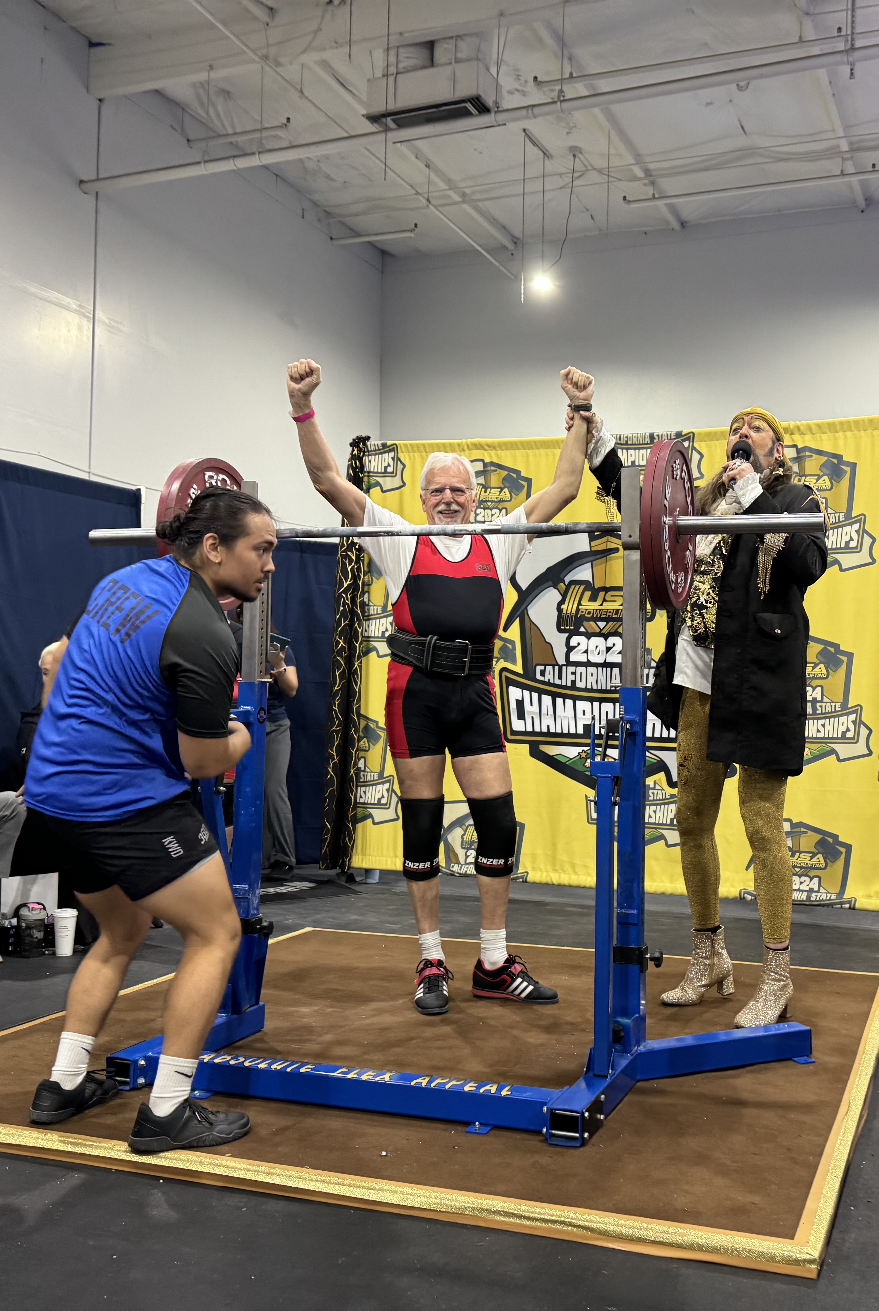 Robert Harper ’67 at a powerlifting competition