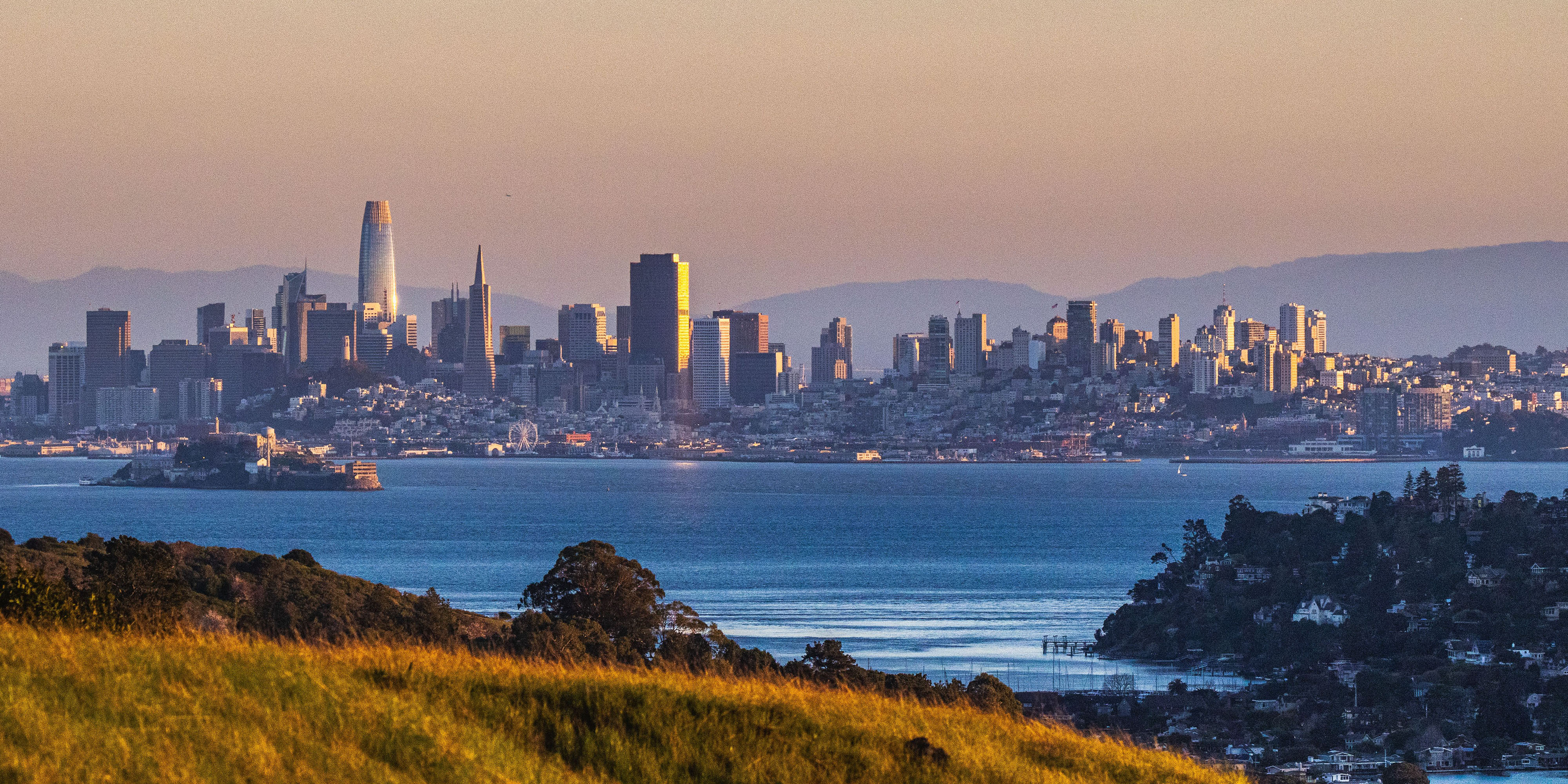 View over San Francisco and the Bay Area