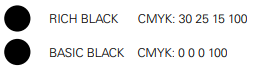 Rich black versus basic black
