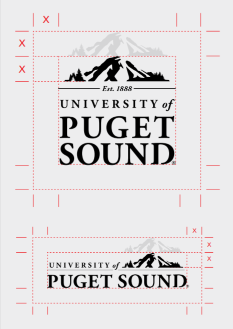 required clear space around logo