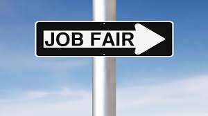 Job fair sign illustration