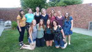 A group photo of smiling students