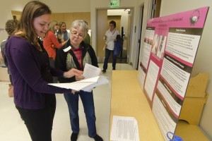 Attendees at a graduate Student Symposium