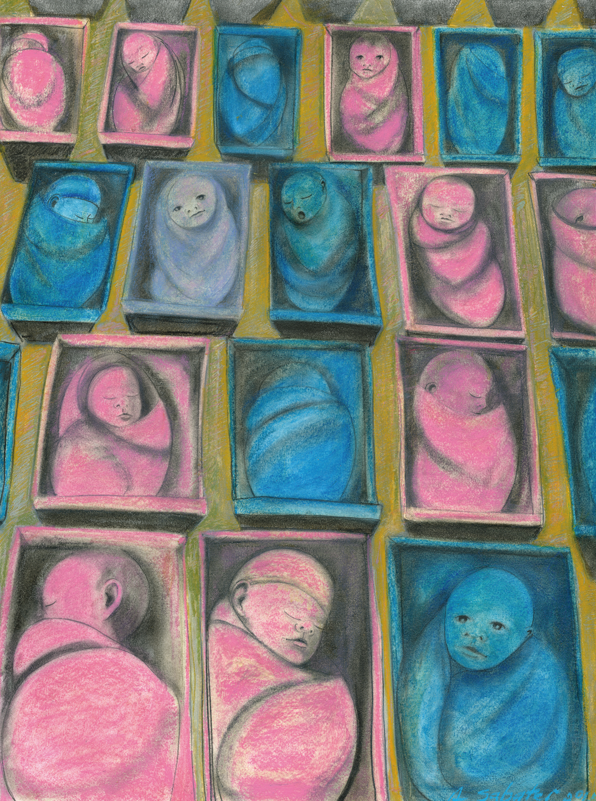purple600.png Purple. Oil pastel and graphite on paper. 22x31 in.