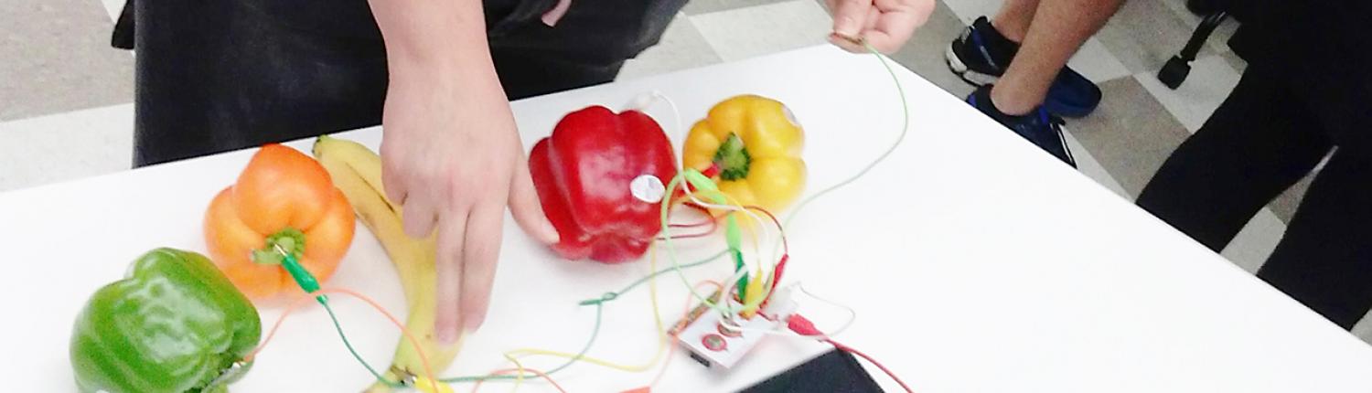 Making It in the Makerspace Banner - Fruit on Piano