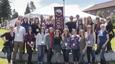 Group of alumni at Summer Reunion Weekend