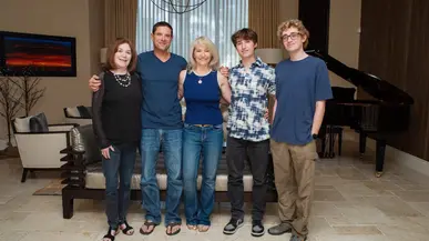 President Emerita Susan Resneck Pierce with her family.