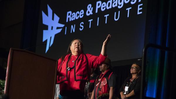 Local native leaders present and perform at the National Race and Pedagogy Conference