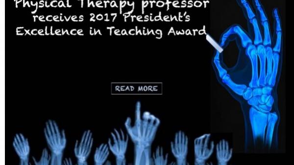 2017 PT President's Excellence in Teaching Award banner
