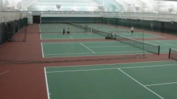 Tennis courts in the pavilion