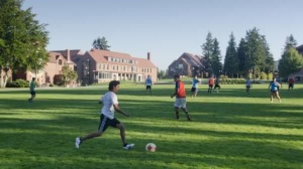 People playing sports on the Todd Field
