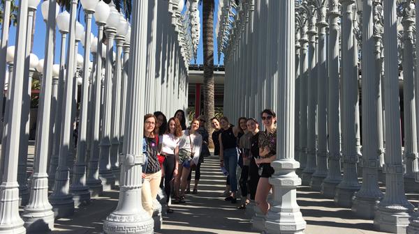 Art History student group in LA