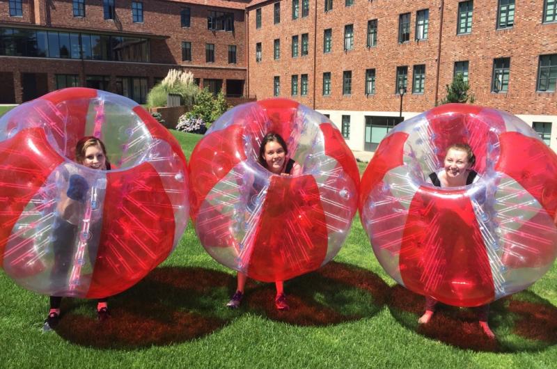 Psi Chi summer research students having a ball