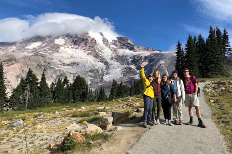 EPDM students at Mount Rainier