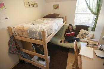 Student room in Trimble Hall