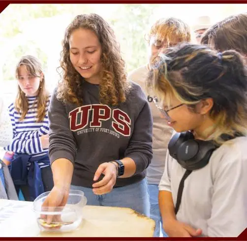 ESS students get some hands-on experience at the Puyallup Tribe Salmon Hatchery.
