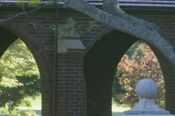 Brick building arches