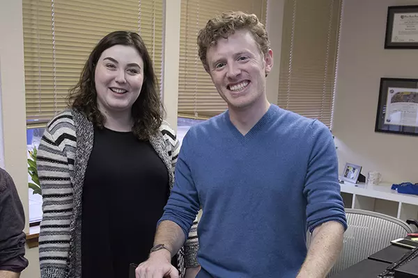 Students at their internship with NIRP