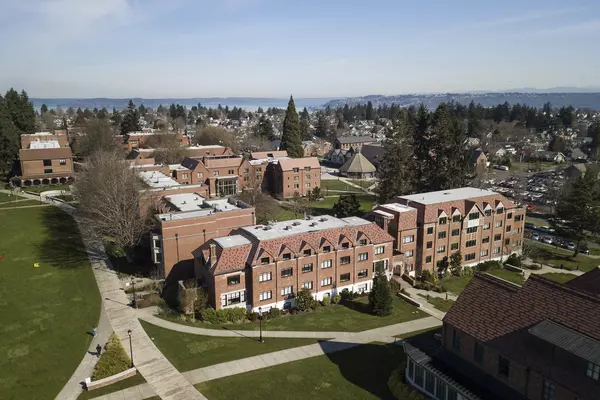 Drone view of campus