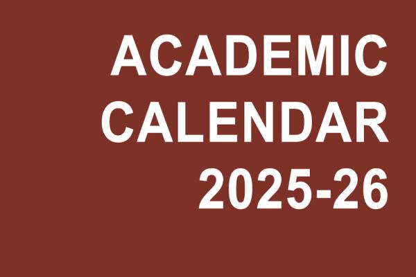 2025-26 Academic Calendar