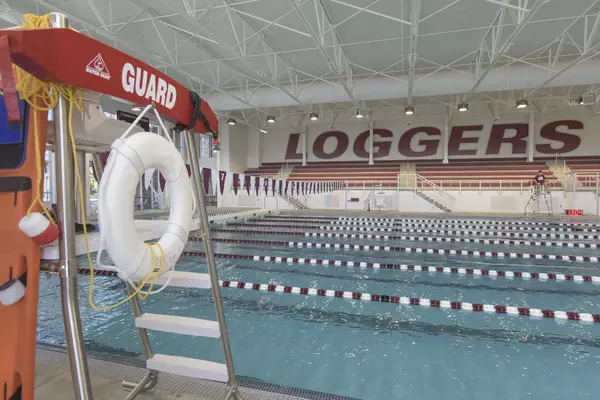 The lap pool in the Athletic and Aquatics Center.