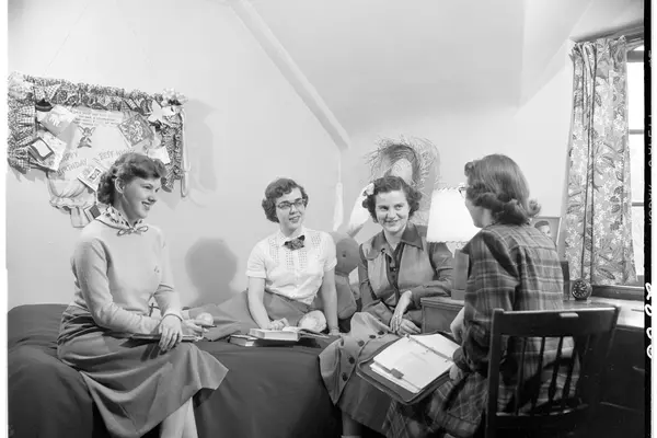 Residents in Anderson Hall in the 1950s