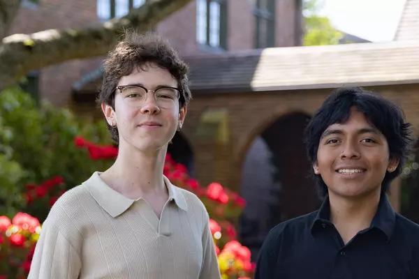 Archie Kerr ’27 and Winston Zapet Bamac ’27.