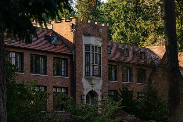 red brick building