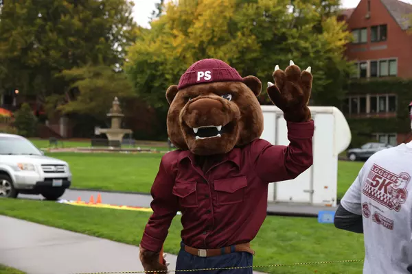 Grizz at the 15th Annual Logger 5K, Oct. 12, 2025.