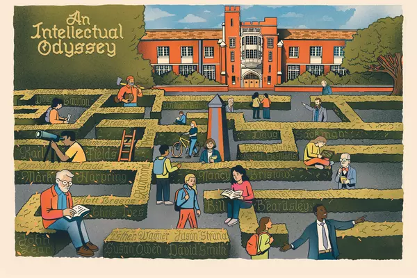 An Intellectual Odyssey. Illustration by Brent Bates.
