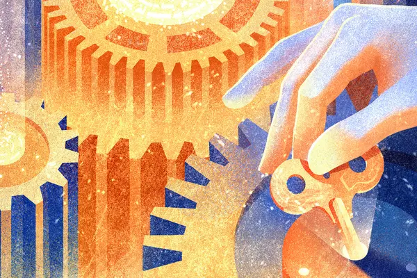 AI and human values. Illustration by Daria Lada.
