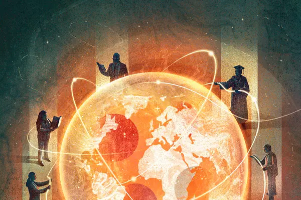 Puget Sound professors at work. Illustration by Daria Lada.