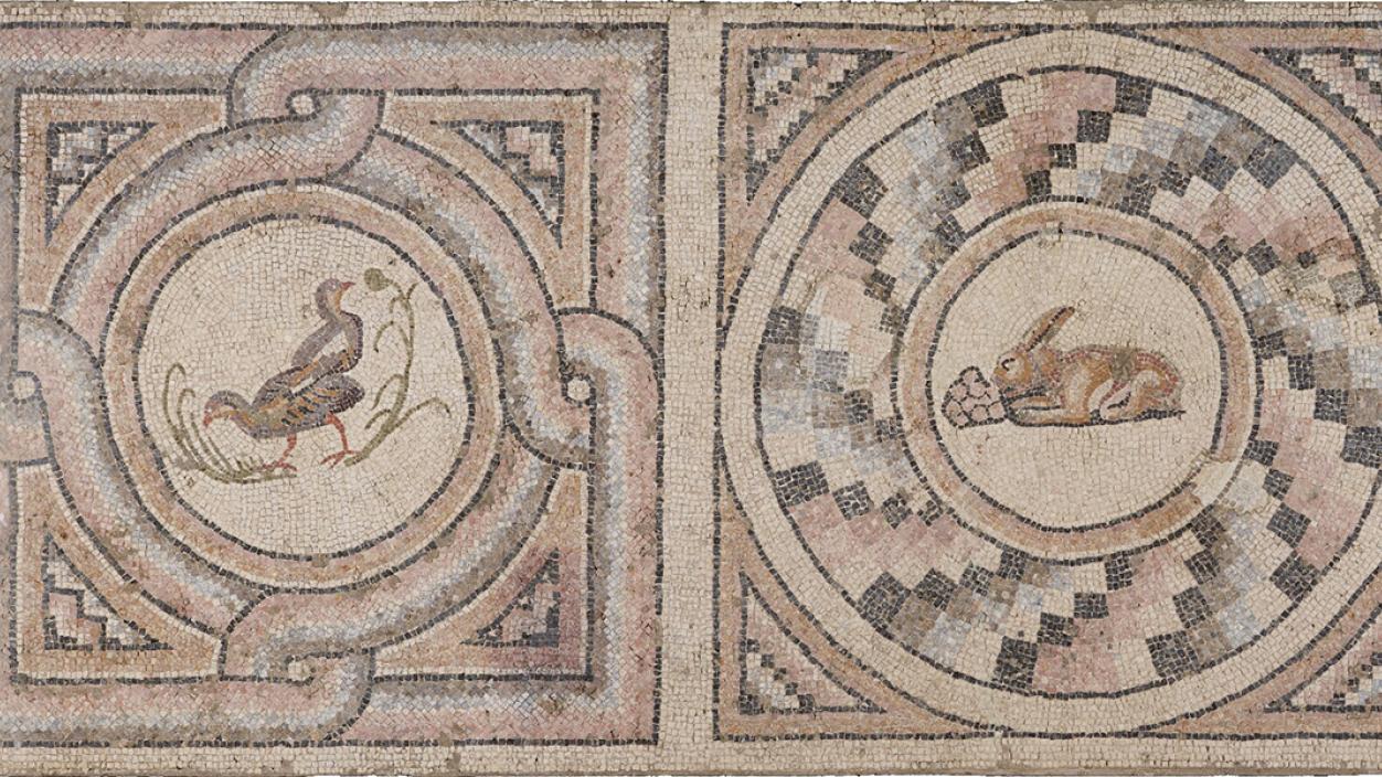 Panel from a Mosaic Floor from Antioch (central panel; part of 70.AH.96), Getty