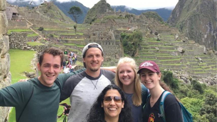 BLP students (with Professor Nila Wiese) spending a week in Peru learning about business in Latin America.